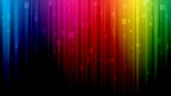 Abstract multicolor spectrum rainbows digital art lines colors