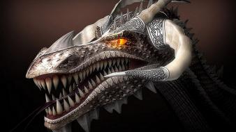 Fantasy dragons art wallpaper