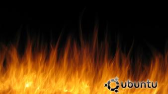 Fire ubuntu inferno wallpaper
