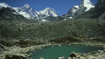 Mountains landscapes nepal national park mount everest wallpaper