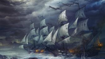 Ships artwork sail ship wallpaper