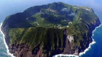 Summer shore tropical heaven islands cosy aogashima wallpaper