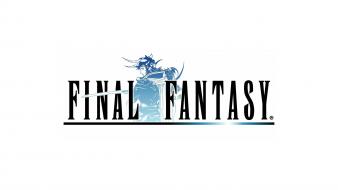 Final fantasy video games text logos white background wallpaper