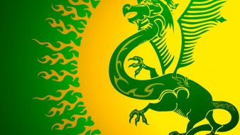 Green dragon wallpaper
