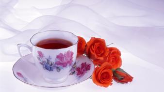 Roses tea wallpaper