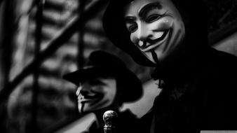 Black and white anonymous hackers gay foks wallpaper