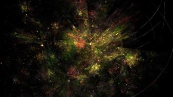Green abstract explosion wallpaper
