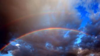 Rainbows skyscapes wallpaper