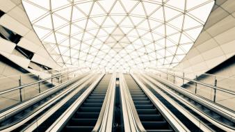 Architecture sweden escalators skylights interior spaces wallpaper