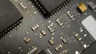 Chips circuit board wallpaper