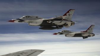 Fighting falcon aviation thunderbirds (squadron) formation flying wallpaper