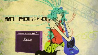 K-on! bass guitars akiyama mio wallpaper