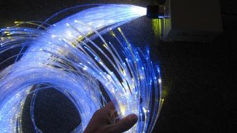 Optical fiber wallpaper