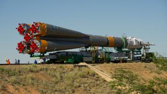 Russia rockets spaceships soyuz baikonur roscosmos wallpaper