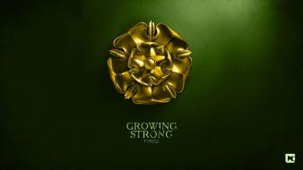 Thrones tv series house tyrell growing strong wallpaper
