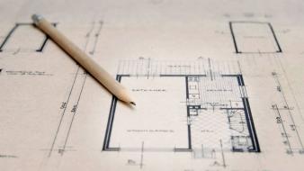 Architecture blueprints dutch pencils wallpaper