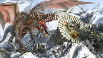 Dragons artwork wallpaper