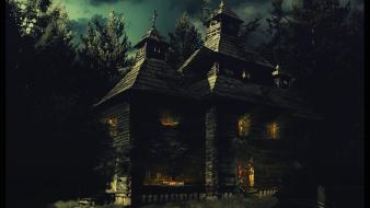 Fantasy art artwork haunted house