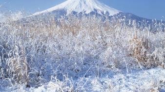 Japan winter snow mount fuji wallpaper