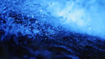 Water drops macro splashes sea wallpaper