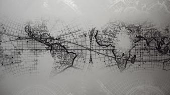 World text grayscale maps map