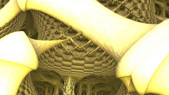 Abstract fractals golden geometry wallpaper