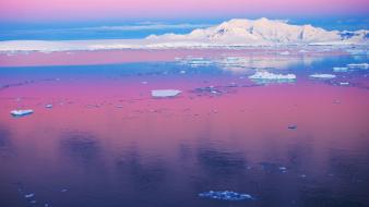 Antarctica pastel channel sky wallpaper