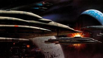 Fiction artwork a-wing ralph mcquarrie traditional art wallpaper