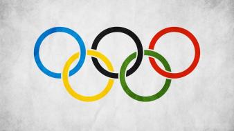 Grunge rings sign olympic wallpaper