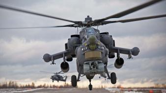 Helicopters gray rockets armored vehicle mil mi-24