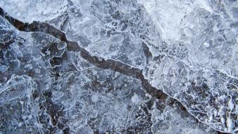Ice patterns textures line cracks background wallpaper