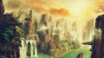 Landscapes fantasy art wallpaper