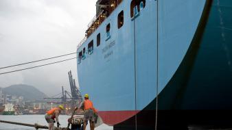 Maersk line cargo ship wallpaper