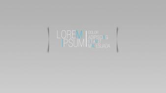 Minimalistic typography lorem ipsum blurred clean wallpaper
