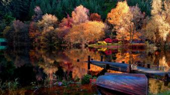 Nature forest woods lakes hdr photography wallpaper