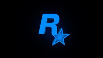 North rockstar games glow logos wallpaper