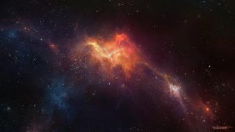 Paintings outer space stars digital art airbrushed wallpaper
