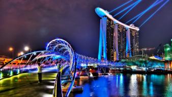 Architecture skyscrapers hdr photography city skyline cities night wallpaper