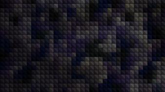 Blue minimalistic gray pixels camouflage dark squares pixel wallpaper