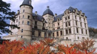 Castles france buildings cities chateau wallpaper
