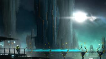 Cityscapes futuristic fantasy art science fiction artwork