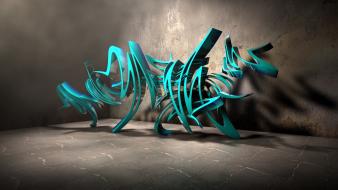 Graffiti 3d background wallpaper