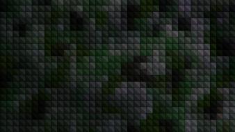 Green minimalistic gray pixels camouflage squares pixel dark wallpaper