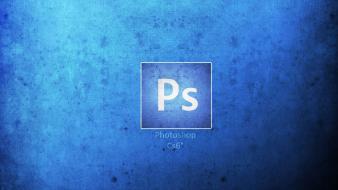 Program adobe company logos photomanipulation blue background wallpaper