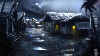 Rain artwork christian quinot village