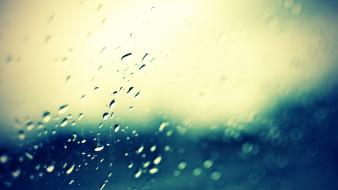 Water nature rain window panes wallpaper