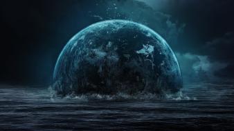 Water planets wallpaper