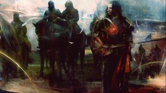 Art horses digital artwork kaamelott alexandre astier