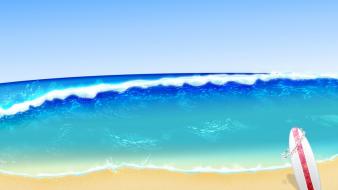 Beach surfing sea wallpaper