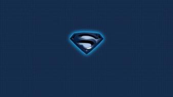 Blue dc comics superman logos logo wallpaper